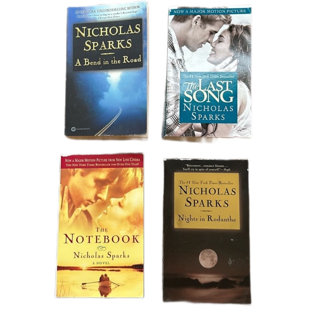 Set of 4 Nicholas Sparks books